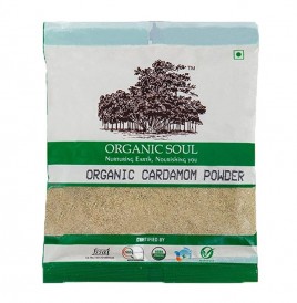Organic Soul Organic Cardamom Powder   Pack  50 grams